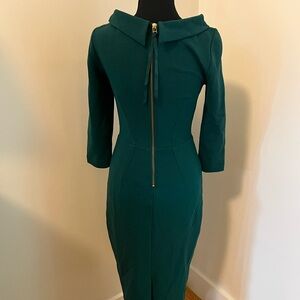 Boden Teal Long Sleeve Dress with Zipper